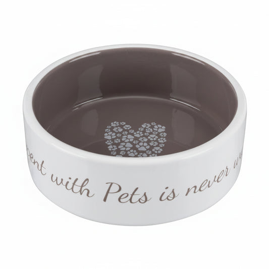 Trixie Pet's Home Ceramic Bowl for Dogs TAUPE - 300ML
