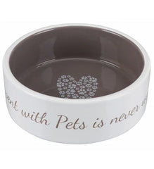 Trixie Pet's Home Ceramic Bowl for Dogs TAUPE - 300ML