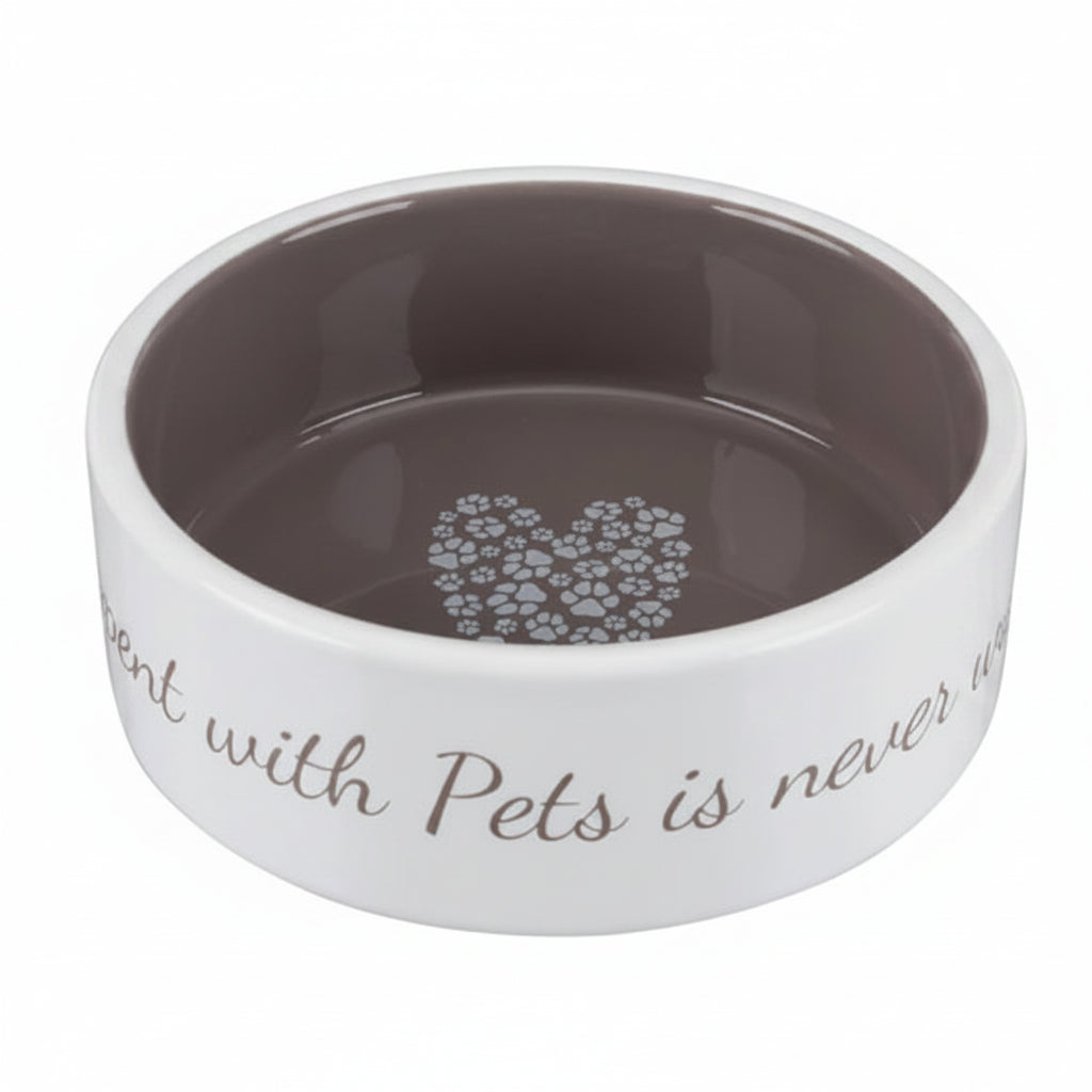 Trixie Pet's Home Ceramic Bowl for Dogs TAUPE - 800ML
