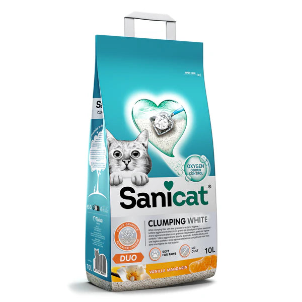 Sanicat Clumping White Duo 10 L