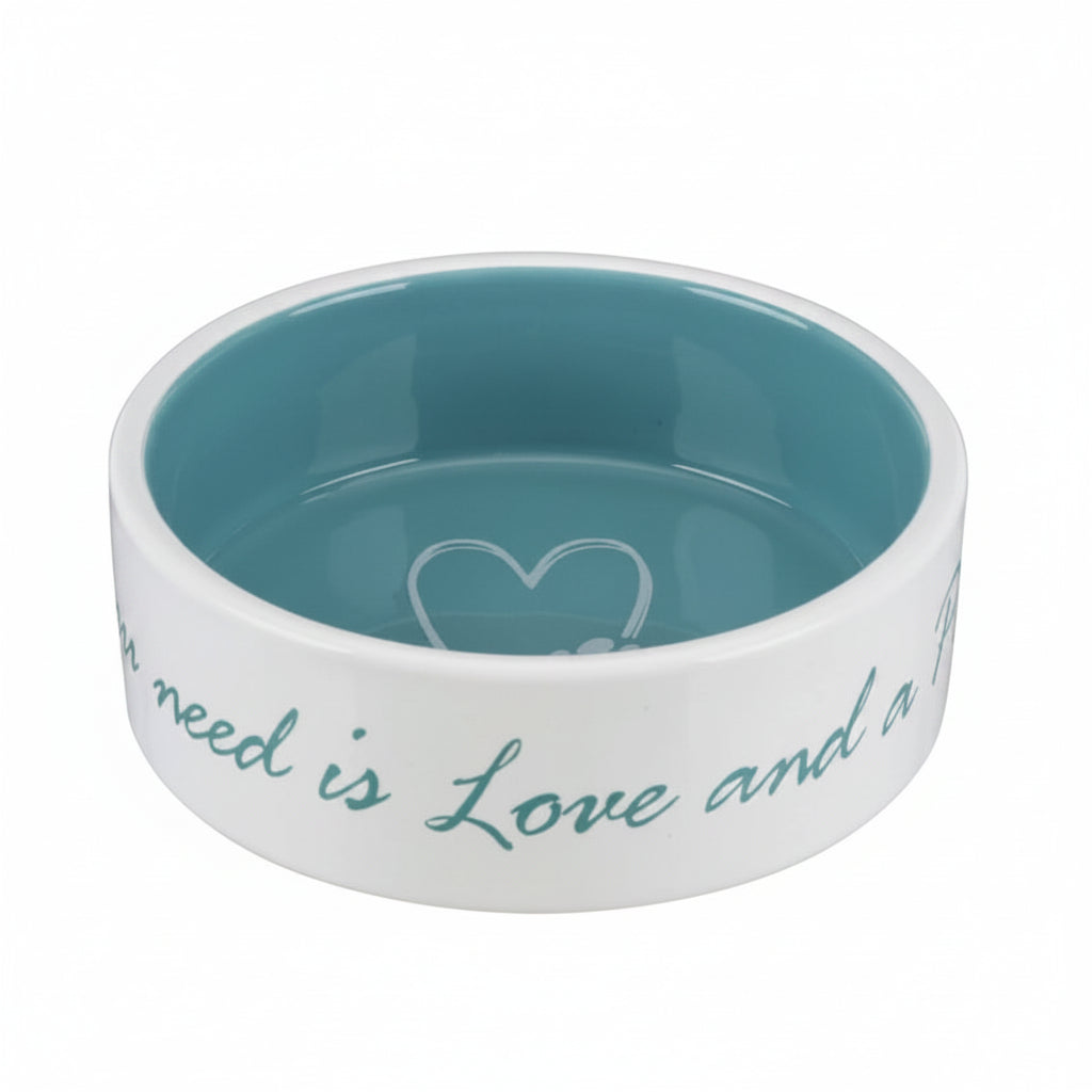 Trixie Pet's Home Ceramic Bowl for Dogs BLUE - 300ML