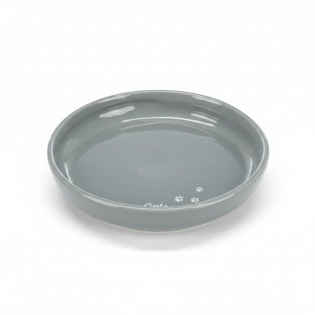 Trixie XXL Ceramic Bowl Shallow Version for Cats GREY - 18CM