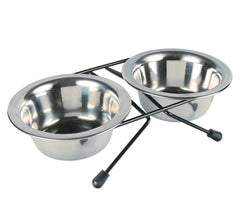 Trixie Eat on Feet Stainless Steel Bowl Set for Dogs 2X2.8L
