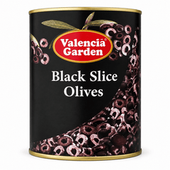 Valencia Garden Black Olives Sliced 3KG Premium Olives - SNH Packing