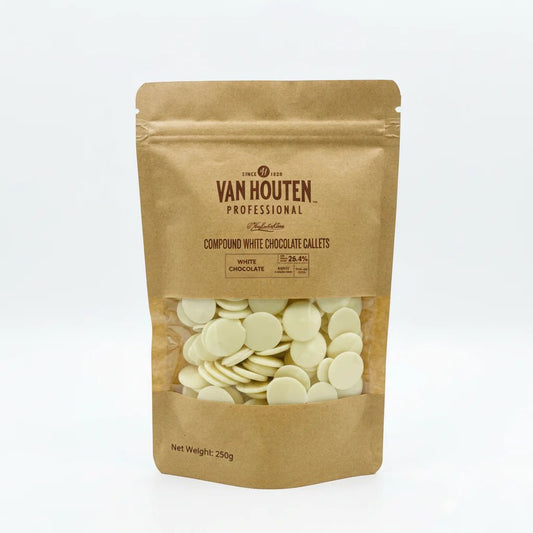 Van Houten White Milk Chocolate Compound – 250g | 500g - SNH Packing
