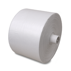 Roll of white paper on a white background