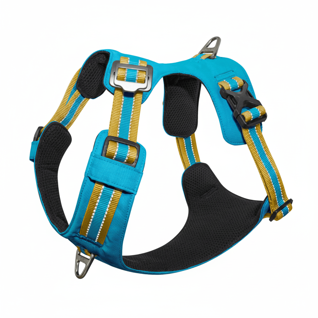 VERTEX REFLECTIVE ULTRALIGHT MESH HARNESS LARGE CORAL SEA - SNH Packing