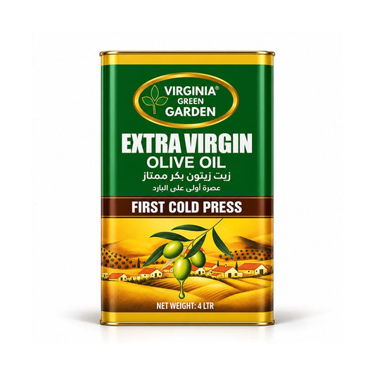Virginia Garden Extra Virgin Olive Oil 4L Cold Pressed Oil - SNH Packing