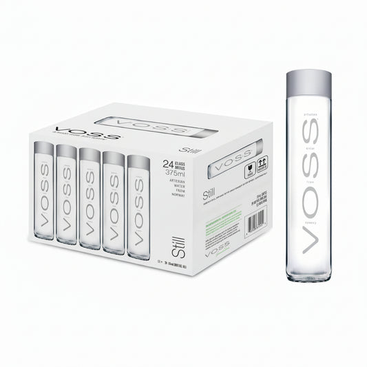 VOSS Still Water Glass Bottle Natural Mineral Water 375ML