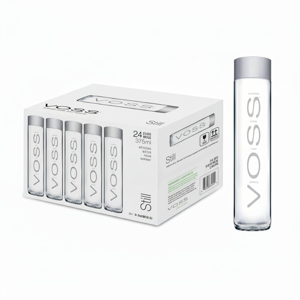 voss still water glass bottle 375ml