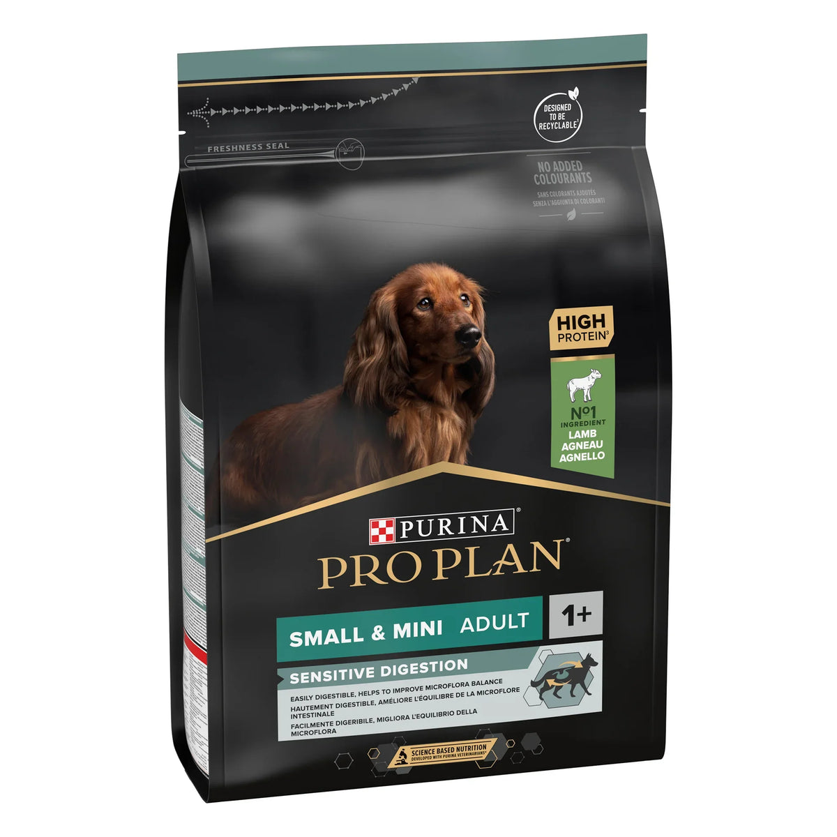 Purina Pro Plan Sensitive Digestion Small and Mini Adult, Dry Dog food with Lamb, 3 kg
