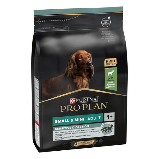 Purina Pro Plan Sensitive Digestion Small and Mini Adult, Dry Dog food with Lamb, 3 kg
