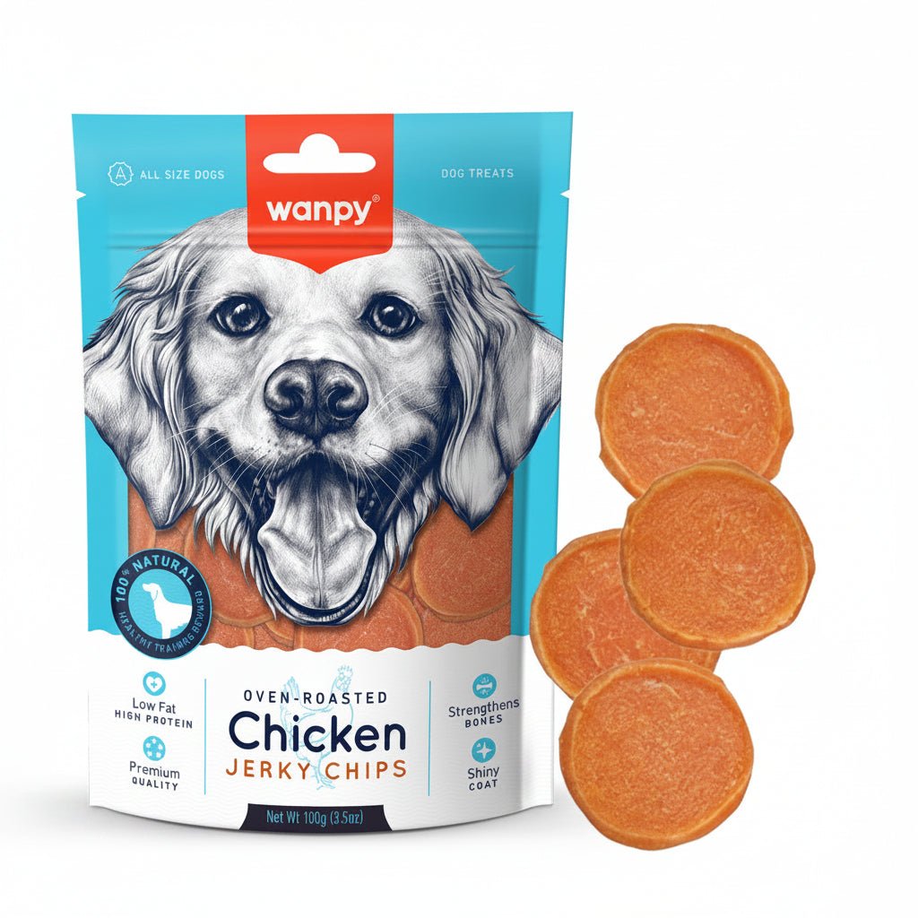 Wanpy Chicken Jerky Chips 100g - SNH Packing
