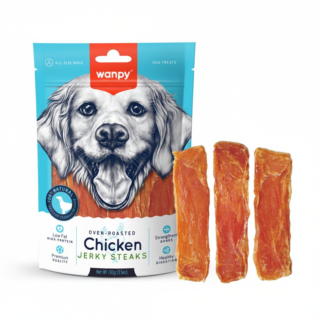 Wanpy Chicken Jerky Steaks 100g - SNH Packing