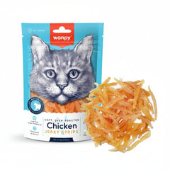 Wanpy Chicken Jerky Strips for Cats 80g - SNH Packing