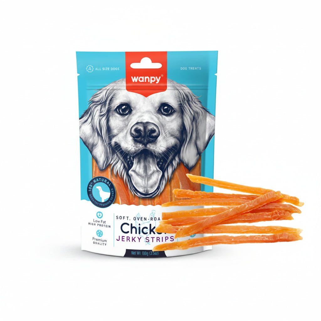 Wanpy Soft Chicken Jerky Strips 100g - SNH Packing