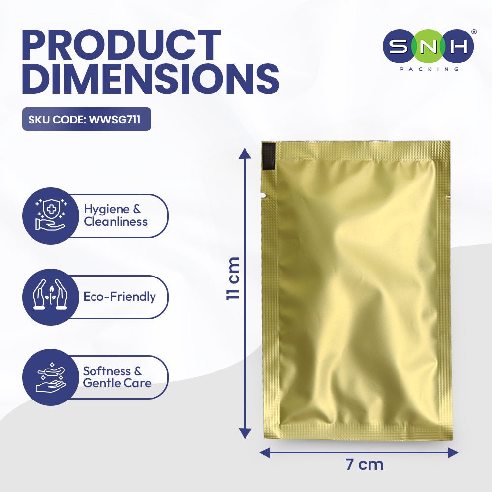 Wet Wipes Soft & Refreshing 6x8cm and 7x11cm - SNH Packing