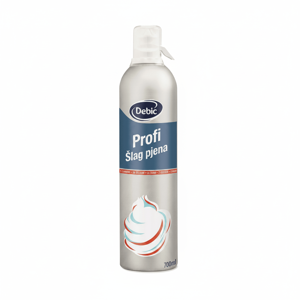 Whipping Cream Spray Debic Sweetened 6 x 700ml - SNH Packing