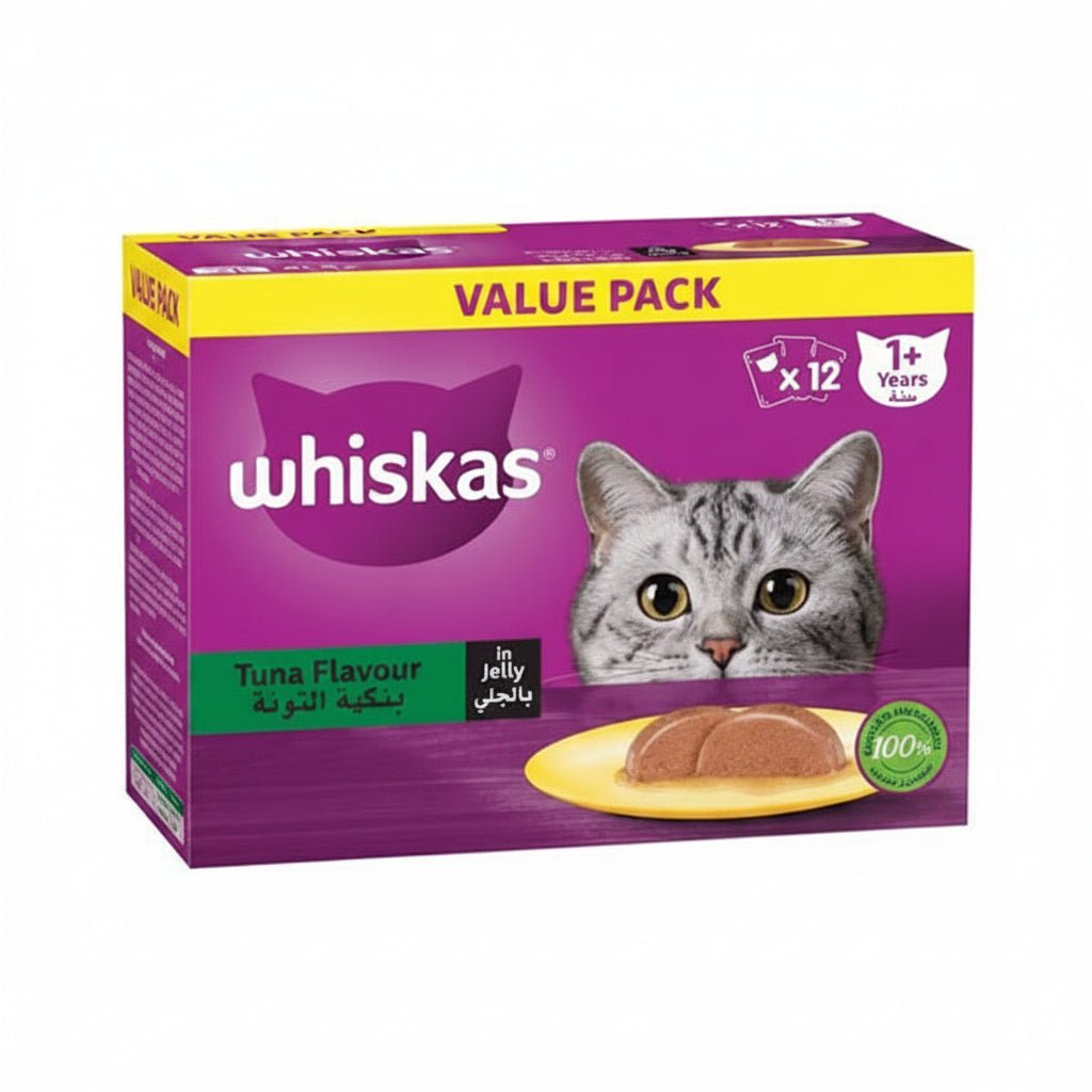 Whiskas Tuna Flavour Wet Cat Food 10+2 FREE 12X80g - SNH Packing