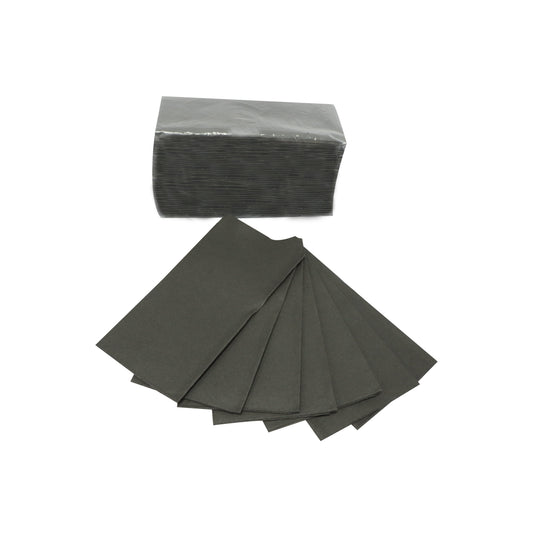 White Black 8 Fold Napkins 40x40CM 45 Sheets