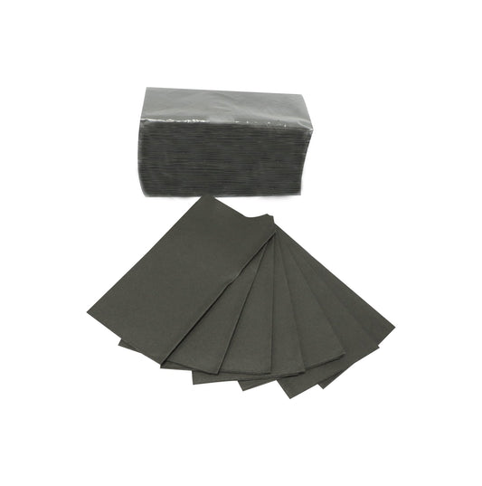 White Black 8 Fold Napkins 40x40CM 45 Sheets Premium Table Napkins - SNH Packing