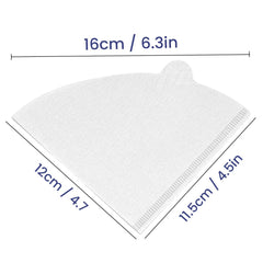 White Coffee Filter Paper 51GSM Disposable (100 PCS) - SNH Packing