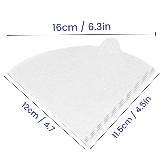 White Coffee Filter Paper – 51GSM Disposable (100 PCS) - SNH Packing