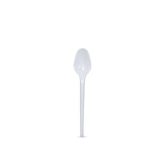 White Heavy Duty Disposable Plastic Tea Spoons