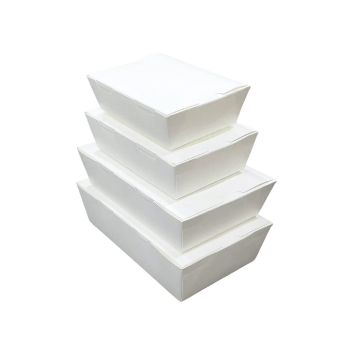 White Lunch Box Without Window | Takeaway Packaging