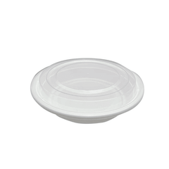 White Microwave Round Container with Lid – Food Storage - SNH Packing