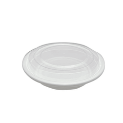 White Microwave Round Containers with Lids 16oz to 32oz - SNH Packing
