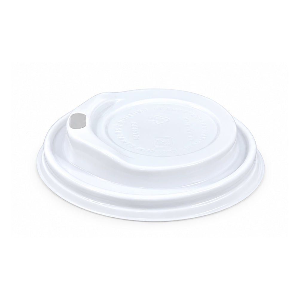 White Paper Cup Lids 62mm 80mm for 4oz 8oz Cups - SNH Packing