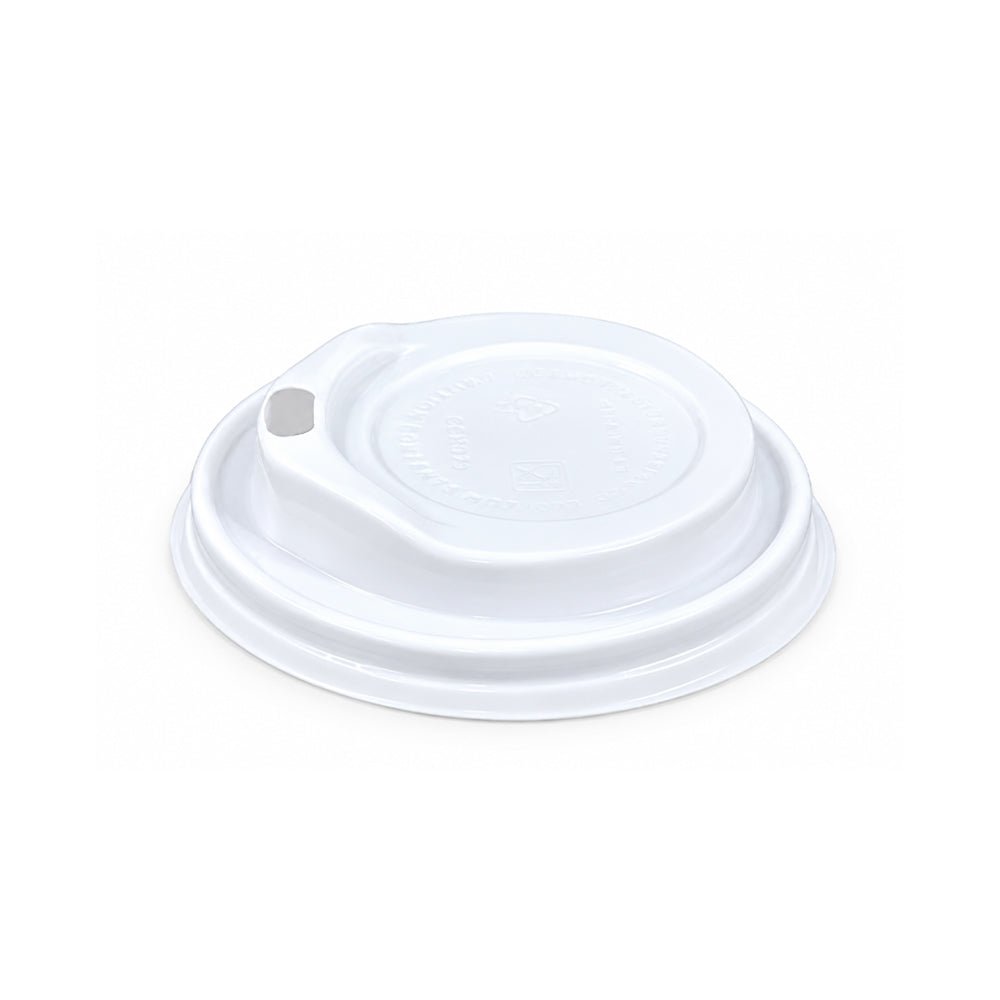 White Paper Cup Lids 62mm 80mm for 4oz 8oz Cups - SNH Packing