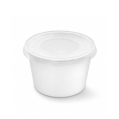 White Paper Ice Cream Cups with Lid 4 OZ to 16 OZ - SNH Packing