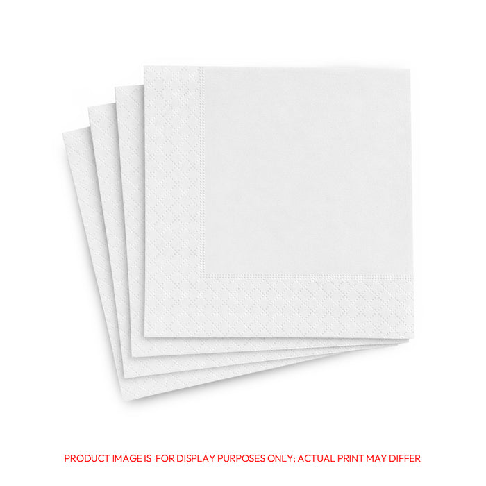 White Paper Napkin 2 Ply 50 Pieces 33CM 40CM