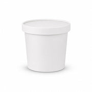 White Paper Soup Cups with Paper Lid 8 OZ to 32 OZ - SNH Packing