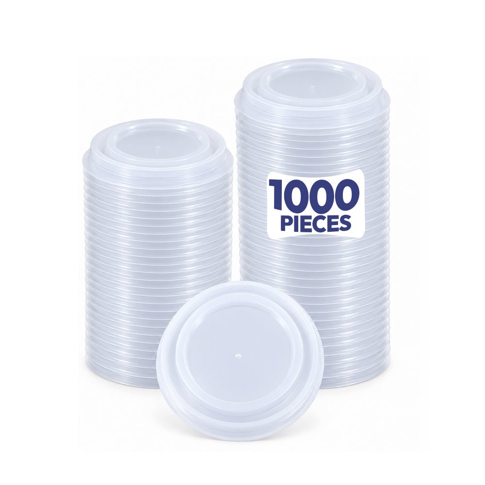 White PP Lid for 6oz Foam Cup - 1000 Pcs Wholesale Pack - SNH Packing