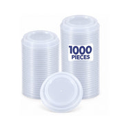 White PP Lid for 6oz Foam Cup - 1000 Pcs Wholesale Pack - SNH Packing