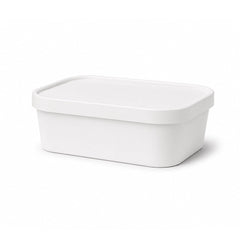 White Rectangular Paper Containers with Paper PP Lids 500ml to 1000ml - SNH Packing