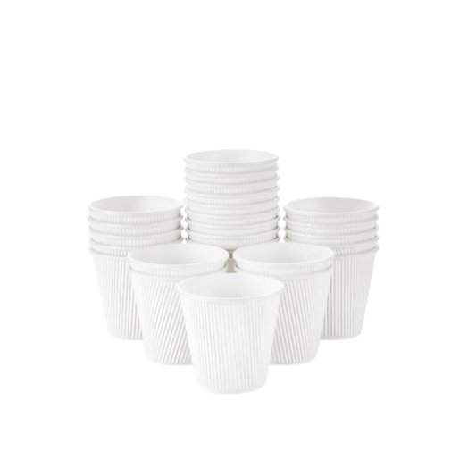 White Ripple Wall Paper Cups – Hot & Cold Cups - SNH Packing