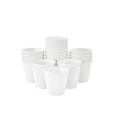 White Ripple Wall Paper Cups – Hot & Cold Cups - SNH Packing