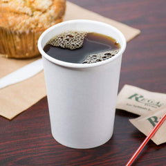 White Single Wall Paper Cups 4oz to 16oz