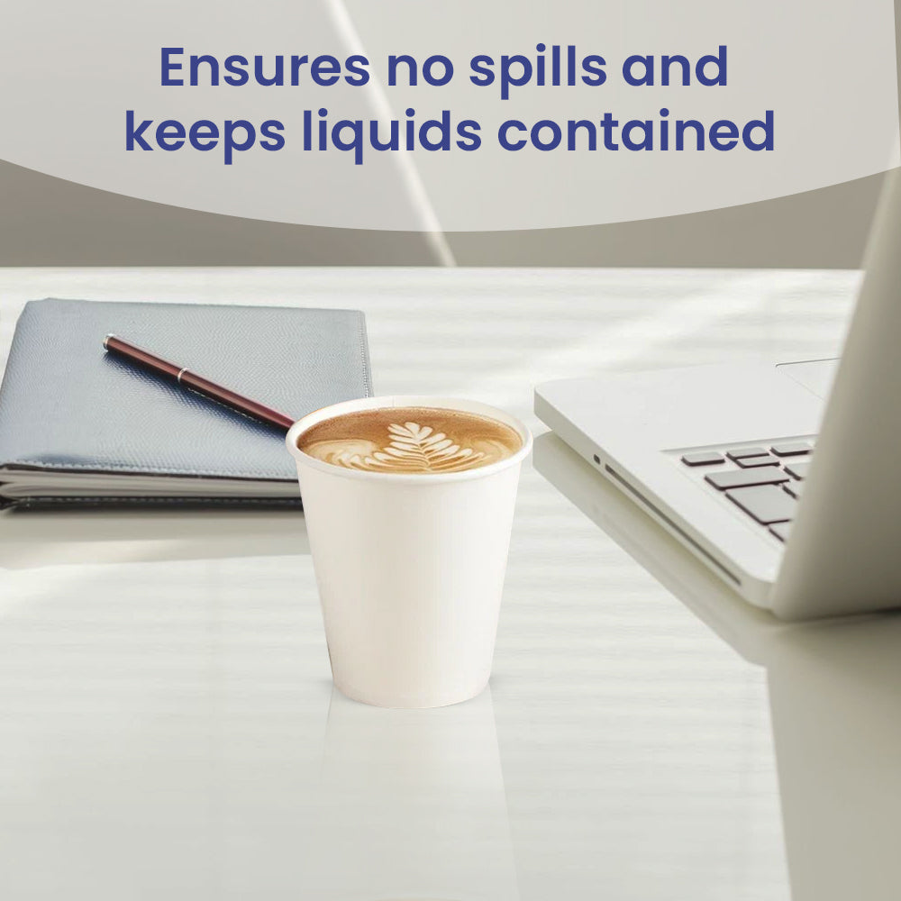 White Single Wall Paper Cups 4oz to 16oz