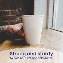 White Single Wall Paper Cups 4oz to 16oz