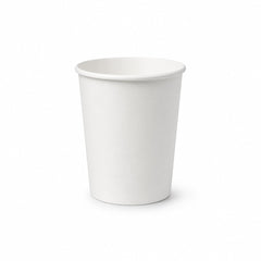 White Single Wall Paper Cups 4oz to 16oz Disposable Beverage Cups - SNH Packing