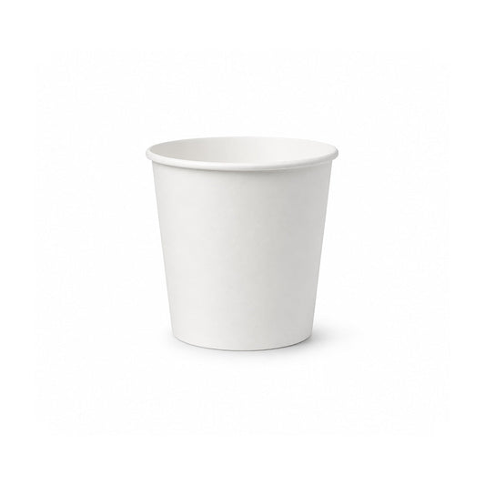 White Single Wall Paper Cups 4oz to 16oz Disposable Beverage Cups - SNH Packing