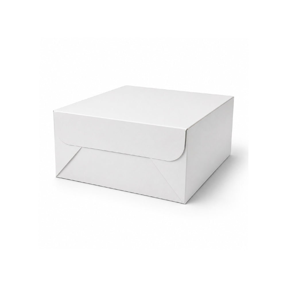 White Square Cake Boxes 15x15cm to 35x35cm Bakery Packaging - SNH Packing