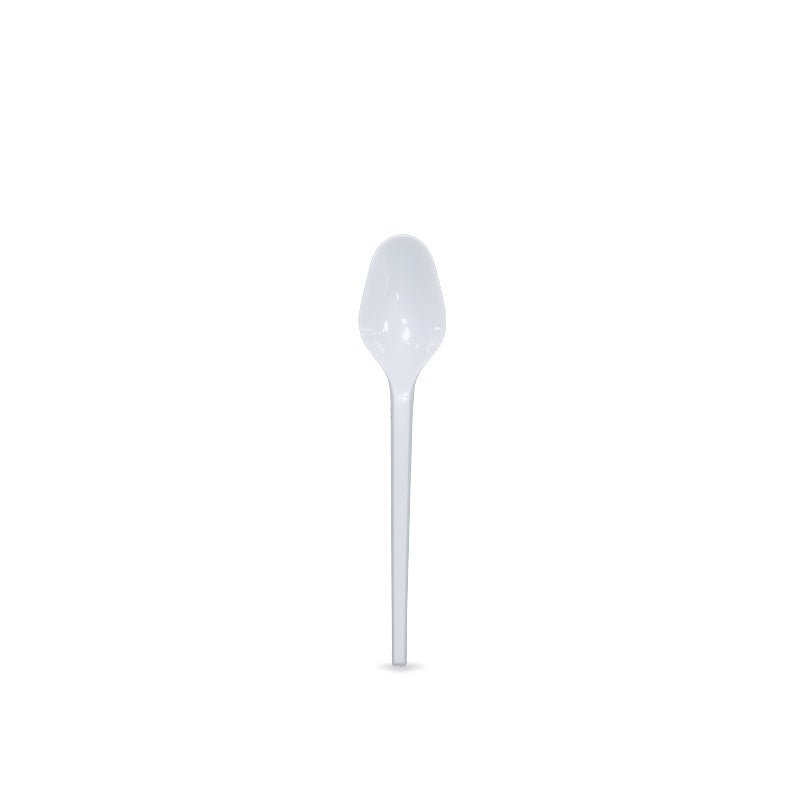 White Tea Spoons Heavy Duty Disposable Plastic Cutlery - SNH Packing
