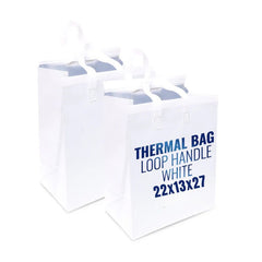 White Thermal Bag with Loop Handle – Insulated & Durable - SNH Packing
