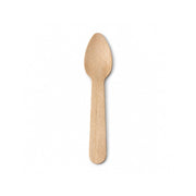 Wooden Dessert Spoon 11cm 100 Pcs x 100 Pkts
